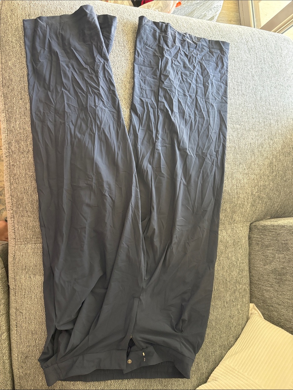 Athleta Navy Wide-Leg Dress Pants